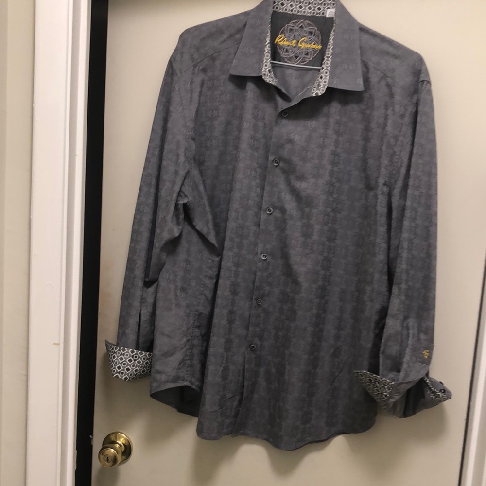 Robert Graham Gray Button-Up Shirt